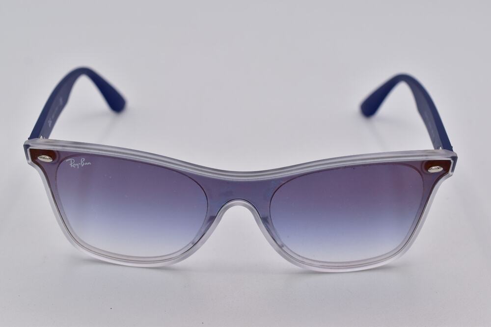 RAY-BAN Blaze Wayfarer Blue Mirror RB4440-N 6356/XO 2N Unisex Pre-Owned